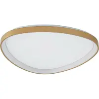 LUCANDE LED taklampa Asken , dimbar, Mässing / guld, Vardagsrum / matsal, Aluminium / grå / zink, Modern, LED-taklampa
