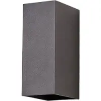 LUCANDE LED utomhus vägglampa Mikka , Svart, Aluminium / grå / zink, Modern, LED-vägglampa utomhus
