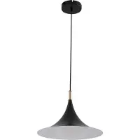 LINDBY Taklampa , Jarl, dimbara, Svart, Matsal, Metall, Modern