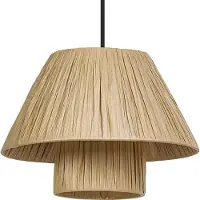 Osram Hänglampa Decor Bamboo Paper Hut, dimbar, Brun / rost, Vardagsrum / matsal, Bambu, Lantlig / rustik, Pendellampa
