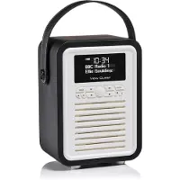VQ ViewQuest Retro Mini - Bärbar DAB-radio - 5 Watt - svart