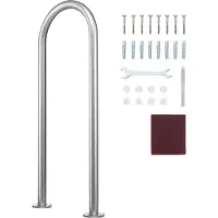 Vevor Poolräcke, 36 x 13 tum poolräcke, aluminium med bottenplatta för inomhus-/utomhuspooler, humaniserat säkerhetsräcke för pooldäck, rostfritt stödhandtag med tillbehör för spa-bryggor