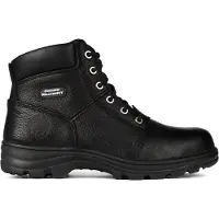 SKECHERS Herr Workshire Avslappnad Passform Snörade Säkerhets Ankelstövlar