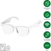 4smarts SoundGlasses Sport 2, Knappar, 0,3 m, A2DP, AVRCP, HFP, HSP, PBAP, SPP, Vit, Delvis båglösa, Vit