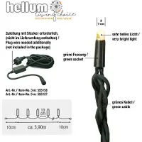 Hellum LED Ljussystem utbyggnadsslinga Ljusgirlang Varmvit