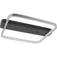 Highlight LED taklampa Ascona, dimbar, Svart, Vardagsrum / matsal, Aluminium / grå / zink, Modern, LED-taklampa