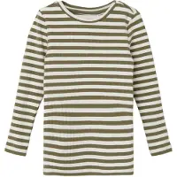 Name it Tröja - Noos - NmfSuraja - Deep Lichen Green Stripes - - 2 år (92) - Tröja