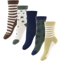 Minymo Strumpor - 5-pack - Trast - - 27/30 - Strumpor