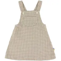 Joha Klänning - Pinafore - Ljusbrun m. Rutor - - 90 - Klänning