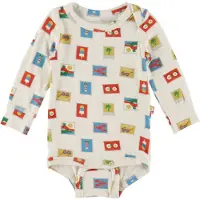 Katvig Body l/ä - Bambu - Creme - - 62 - Body L/Ä