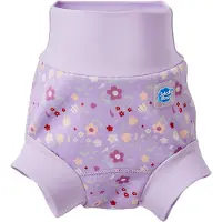 Splash About Badblöjor - Happy Nappy Nytt - Lila Spring - - 3-6 mån - Badblöjor
