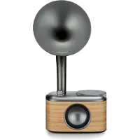 Sangean Bordsradio CP-100D Gramophone DAB+, FM Touchscreen, uppladdningsbar Trä