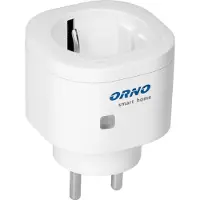 ORNO Wi-Fi-styrt smartuttag med radiosändare, IP20, , Schuko