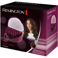 Remington KF40E Heated Curlers with Easy-Clip System and Ion Technology - Pack of 3 (19mm, 22mm, 27mm) Black/Purple
