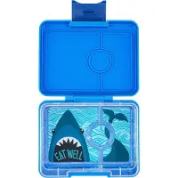 Yumbox Matlåda m. 3 fack - Bento Snack - 480 ml - Surf Blue/Dela - - One Size - Matlåda