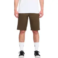 Volcom - Shorts - Frickin Modern Stretch Short 21 Sage Leaf för UnisexBomull - Storlek 32 US - Grön