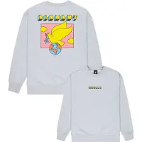 Element - Sweatshirts - World Peace Crew Mid Grey Heather för UnisexBomull - Storlek L - Grå