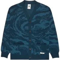 Element - Tröjor - Spirit Camo Cardigan Spirit Camo Blue för UnisexBomull - Storlek L - Marinblå