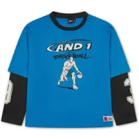 AND1 T-shirt blå / svart / vit