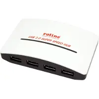 Roline 14.02.5027 USB-hubb 4 Port USB-A USB 3.2 Gen1 5 GBit/s Flerfärgad