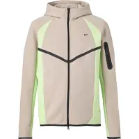 Nike Sweatjacka 'TECH FLC PRO' beige / ljusgrön / svart