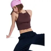 Roxy - T-shirts dam - As I Am Tank French Roast för UnisexBomull - Storlek M - Bordeaux
