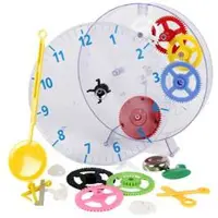 Technoline Model kids clock Mekanisk Väggklocka lärobyggsats 20 cm x 35 mm Transparent