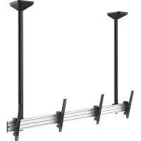 Equip Deckenhalterung 45"-55"/2TFT je 50kg 1Gelenk neig. sw (Speditionsversand)