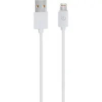 RealPower USB-kabel USB 2.0 USB-A kontakt, Apple Lightning kontakt 1.00 m Vit 255649