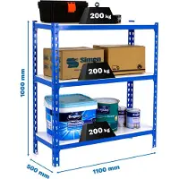 Simonclick Superplus 3/500 1000 Metallhylla 1000x1100x500 Mm