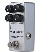 Aroma MOSKY MM Silver Elgitarr Overdrive Effektpedal Helt Metallskal True Bypass