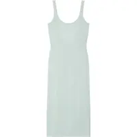 Calvin Klein Linen Blend Tie Back Midi Dress