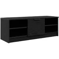 vidaXL TV-skåp Svart Ek 102 x 35 x 36,5 cm Konstruerat trä