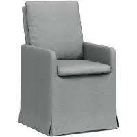 vidaXL Matstolar 2 pcs Ljusgrå 57 x 67 x 98 cm tyg