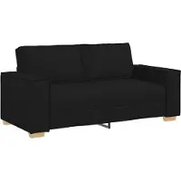 vidaXL 2-sitssoffa svart 140 cm tyg