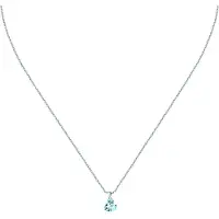 La Petite Story Silverhalsband Med Ljusblå Hjärta Zirkoner LPS10AWV32 För Kvinnor