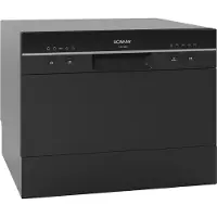 Bomann TSG 7405 Bordsdiskmaskin 550 mm EEK: D (A - G) fristående enhet Svart