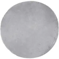 vidaXL Fusk Skinnmatta Tafalla Grå Ø 120 cm Polyester