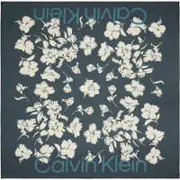 Calvin Klein Square Floral Logo Scarf