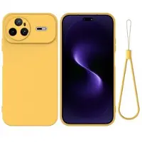 Mtp Products Huawei Nova 15 Pro Flytande silikon skal med handrem - Gul