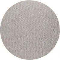 vidaXL Områdesmattor Rund LUGO Kräm och Taupe Ø 120 CM Polyester