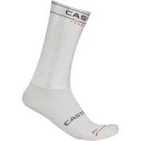 Castelli Fast Feet 4 Socks White, Size 2XL