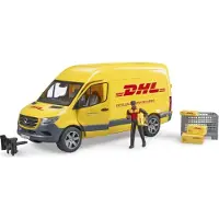 BRUDER Bil - Mercedes Benz DHL Van m. Figur - 02671 - - One Size - Bil