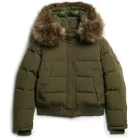 Superdry för kvinnor. W5011785A Bomberjacka Everest grön (L), Casual, Återvunnen polyester, Hållbar