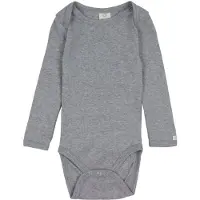 Smallstuff Body l/ä - Ljustgråmelerad - - 3 år (98) - Body L/Ä