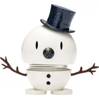 Hoptimist Small Snowman - White/Blue - - One Size - Prydnadsfigur