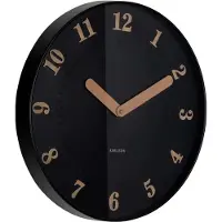 Karlsson väggklocka Amena black KA6083BK