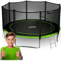 Neo-Sport Varle trampolin 13 fot/404 cm med „“ fjädrar och skydd
