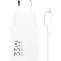 Xiaomi 33W USB-A-reseladdare med USB-C-kabel MDY-16-EF - Vit