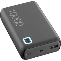Cellularline - Power Bank ESSENCE Turbo 10000 Black - Batterie Powerbank 10000 mAh Li-Ion Micro USB, USB-A, USB-C Svart